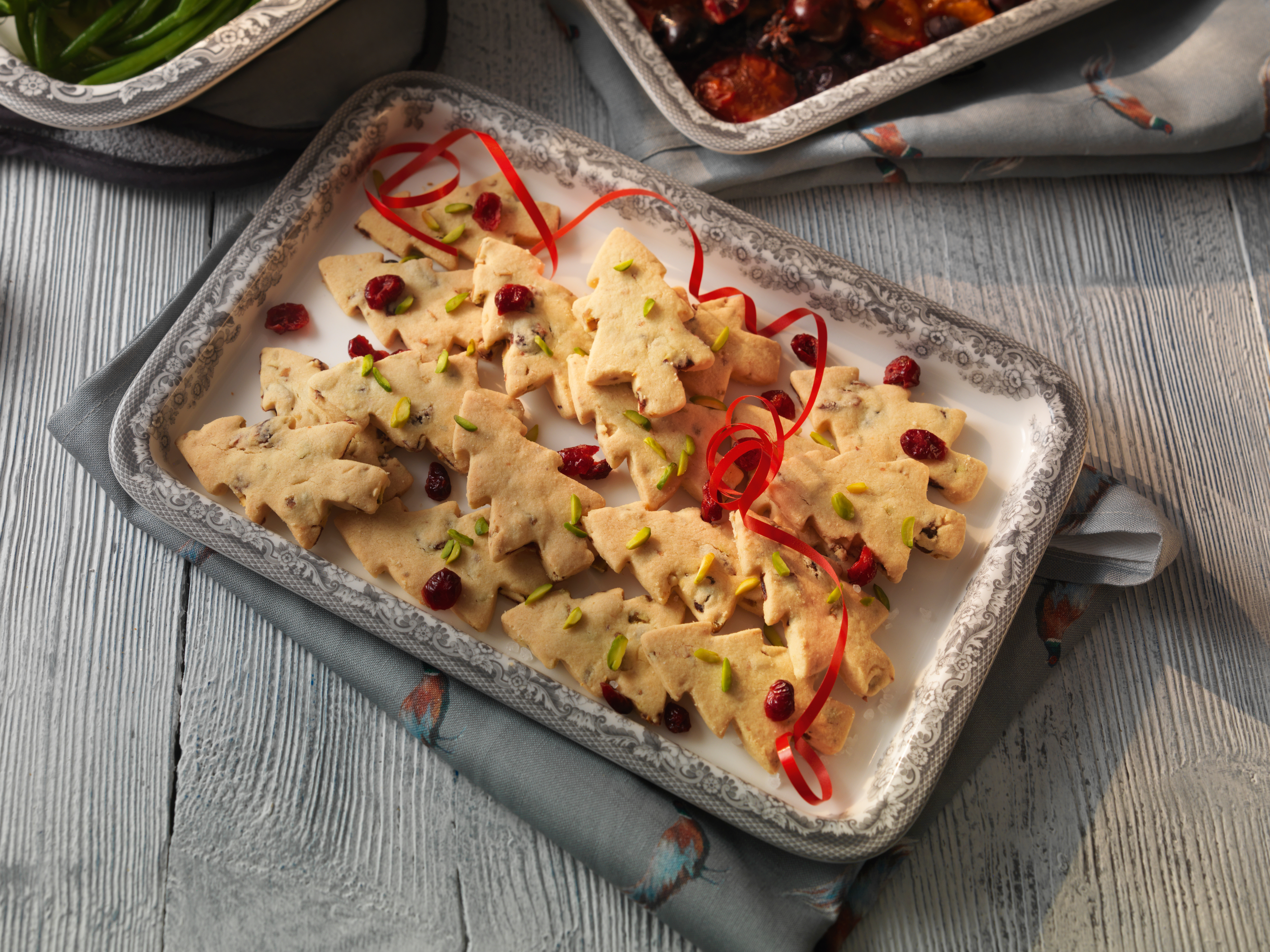 Cranberry and Pistachio Shortbread