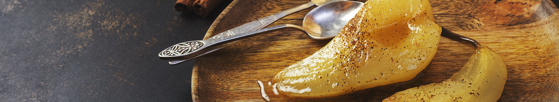 AGA Pears in White Wine with Ginger