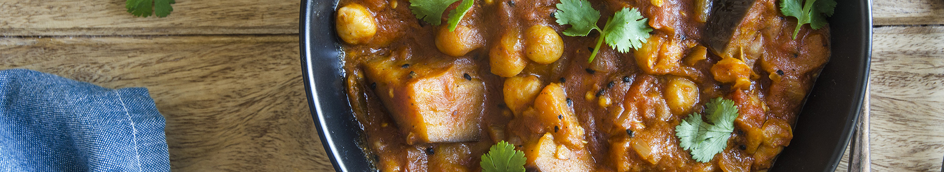 Aubergine, Butternut Squash and Chickpea Curry