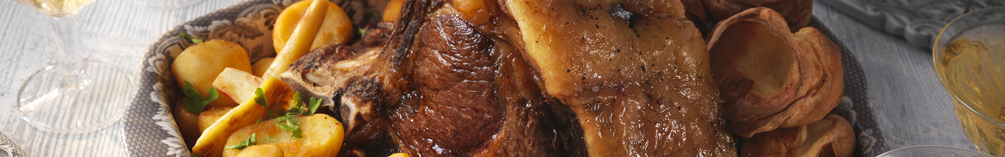 Roast Rib of Beef with Yorkshire Puddings