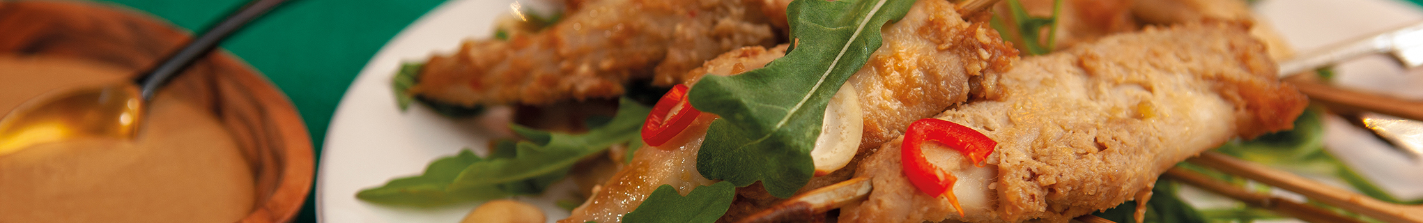 Chicken and Cashew Satay 