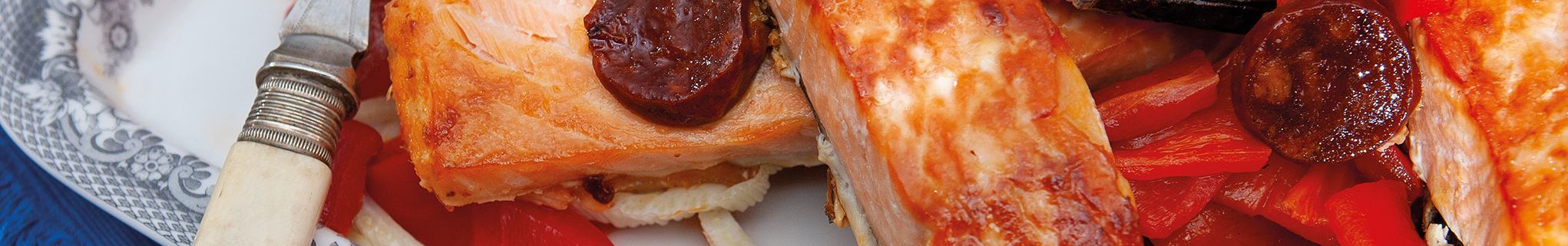 Salmon and Chorizo recipe 