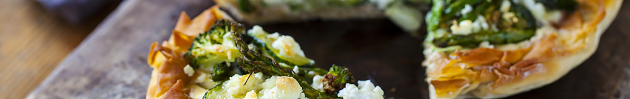 Broccoli and Goats' Cheese Tart