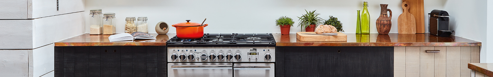 Falcon Professional Deluxe 90 Dual Fuel in Stainless Steel